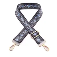 Flower Pattern Nylon Canvas Handbag Webbing Bag Straps