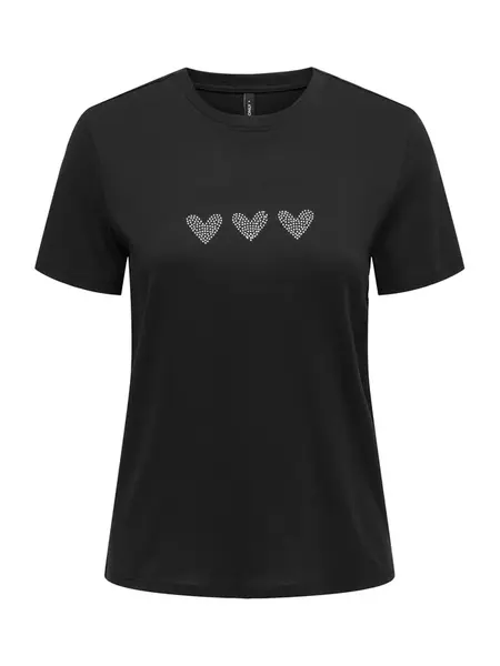 ONLY Tričko 'ONLARIANA'  čierna / strieborná