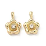 Brass Micro Pave Cubic Zirconia Pendants
