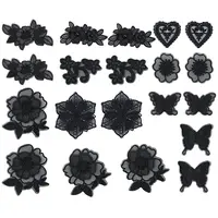 20Pcs 10 Styles Computerized Embroidery Cloth Iron on/Sew on Patches