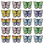 12Pcs 6 Styles Butterfly Food Grade Eco-Friendly Silicone Beads