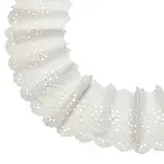 5 Yards Cotton Embroidery Flower Wavy Edged Lace Ribbons