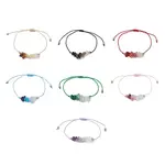 Gemstone Braided Bead Bracelet Sets