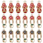24Pcs 3 styles Alloy Enamel Pendants