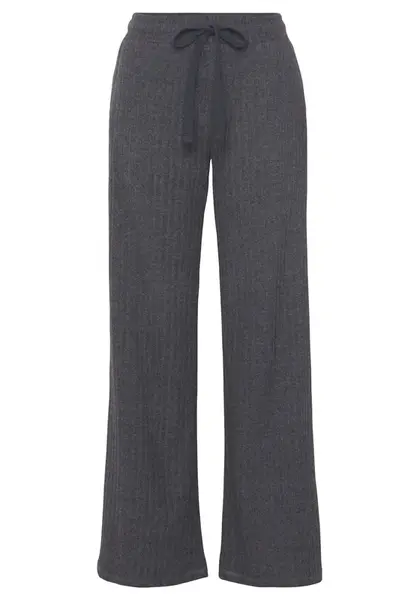 LASCANA Pyžamové nohavice  antracitová