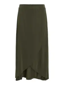 VILA Sukňa 'VIMODALA'  tmavozelená