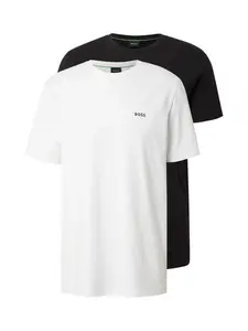 BOSS Tričko  čierna / biela
