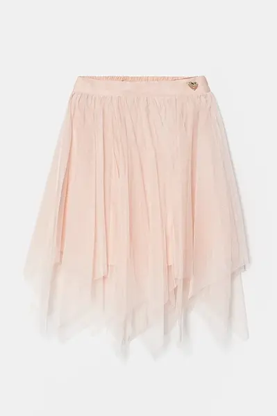 Dětská sukně Guess růžová barva, mini, áčková, J5RD17 KCQG0