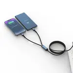 Nabíjecí kabel Swissten 2v1 100w USB-C / 2x USB-C 1,5m černá