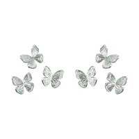 Postříbřené náušnice Lilou Papillon 235/7/KOL/NO1/3/SR