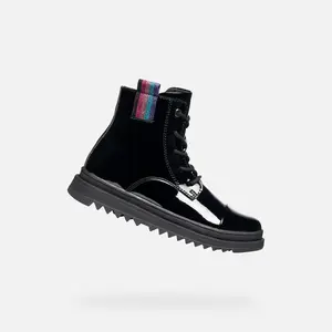 Černá dívčí kotníková obuv Geox Gillyja - Holky