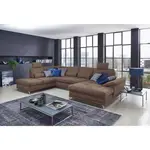 Sit & More SEDACÍ SOUPRAVA, textil, šedohnědá