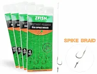 Zfish náväzec method feeder rig spike braid 10 cm 5 ks - veľkosť háčika 14
