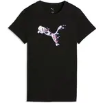 Puma GRAPHICS FLORAL CAT TEE Dámské triko, černá, velikost