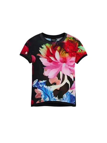 Desigual Tričko  zmiešané farby / čierna