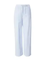 PIECES Nohavice 'PCSally'  svetlomodrá / biela