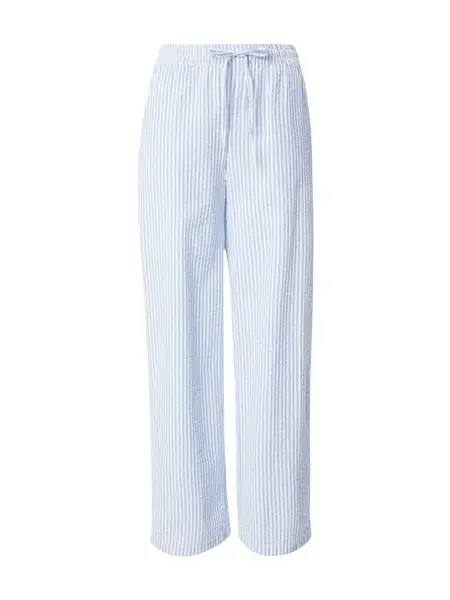 PIECES Nohavice 'PCSally'  svetlomodrá / biela