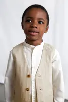 Dětská vesta s příměsí lnu Mayoral