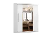 Šatní skříň Rico I Barva korpusu: Bílá, Dveře: Bílé