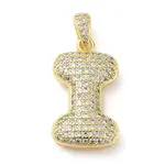 Brass Micro Pave Cubic Zirconia Pendants