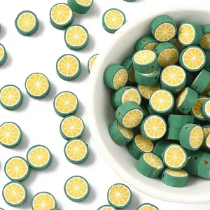 100Pcs Handmade Polymer Clay Beads