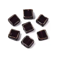 Handmade Gold Sand Lampwork Beads