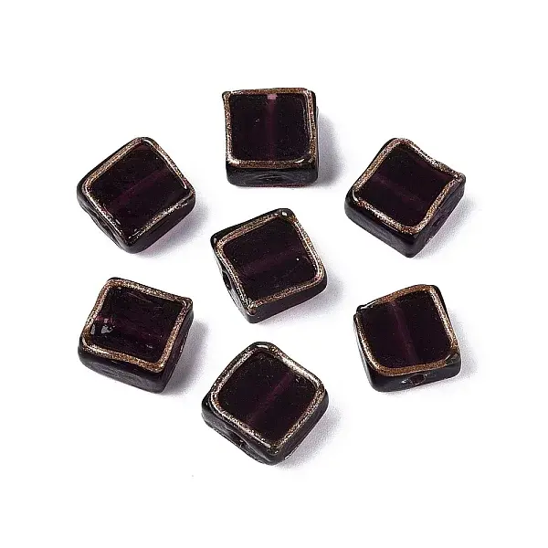 Handmade Gold Sand Lampwork Beads