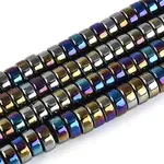 AB Color Plated Opaque Glass Beads Strands