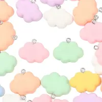 30Pcs Opaque Resin Pendants
