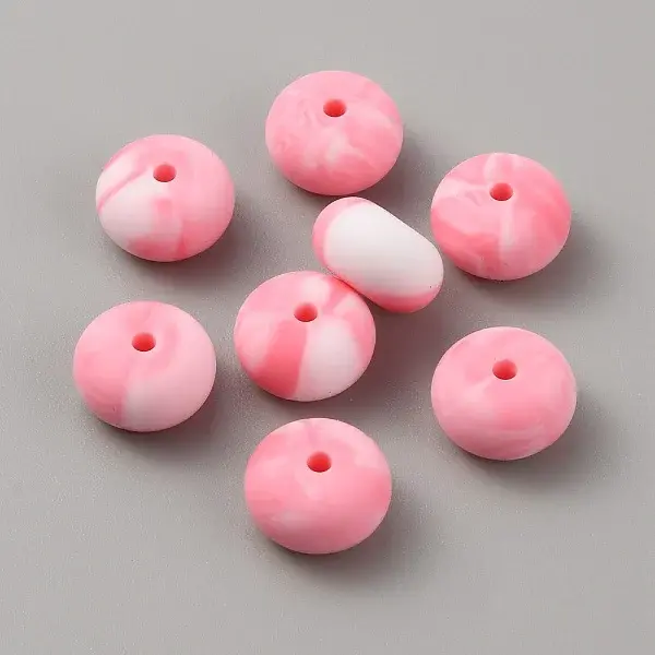 Rondelle Food Grade Eco-Friendly Silicone Beads