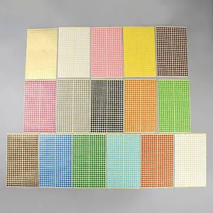 16Pcs Flat Round Self-adhesive Stickers
