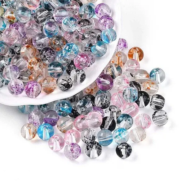 Baking Painted Transparent Glass Beads