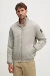 Bomber bunda Calvin Klein Jeans šedá barva, přechodná, J30J325592