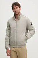 Bomber bunda Calvin Klein Jeans šedá barva, přechodná, J30J325592