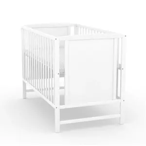 NELLYS Postýlka pro miminko Sofie 120x60cm se spouštěcím bokem - bílá