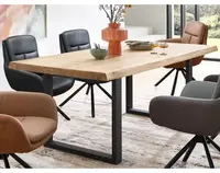 Jedálenský stôl z dubového dreva Chris U, 200x100 cm%