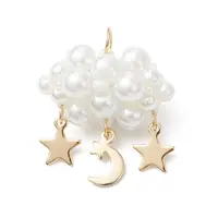 Pearlized Glass Pearl Beads Pendants
