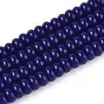 Opaque Spray Painted Glass Beads