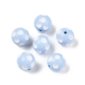 Bubblegum Opaque Acrylic Round Beads