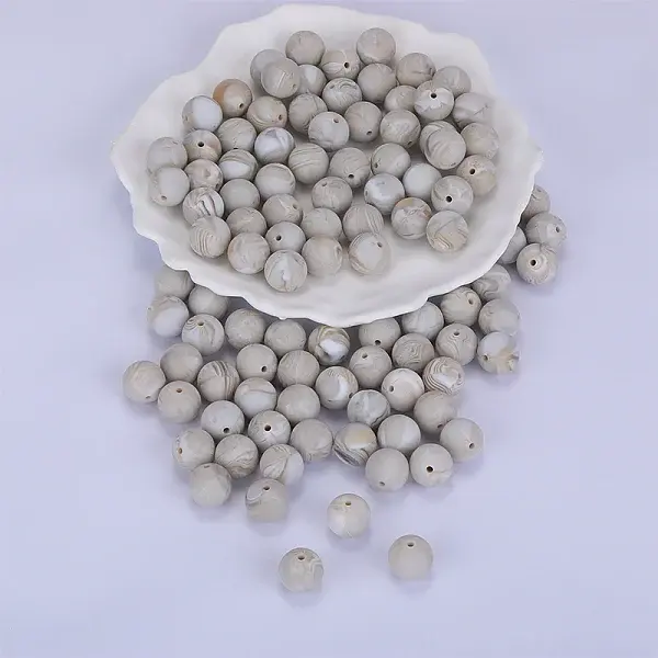 Round Silicone Focal Beads