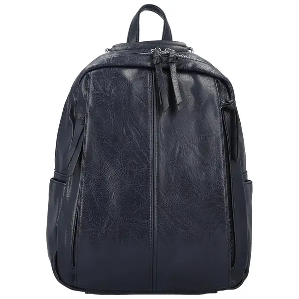 Stylový dámský koženkový kabelko/batoh Cedra new, tmavě modrý