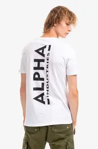 Bavlněné tričko Alpha Industries Backprint T 128507 09