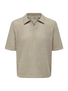 Only & Sons Sveter 'ONSNYLE'  sivobéžová