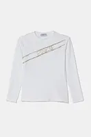 Dětské tričko s dlouhým rukávem Pinko Up bílá barva, F4PIJGTH066
