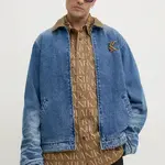 Džínová bunda Karl Kani pánská, modrá barva, přechodná, 60770005