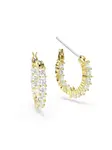 Swarovski Náušnice 'Matrix'  zlatá / priehľadná