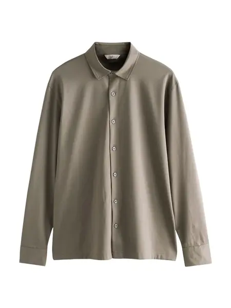 Next Košeľa 'Supima'  svetlohnedá