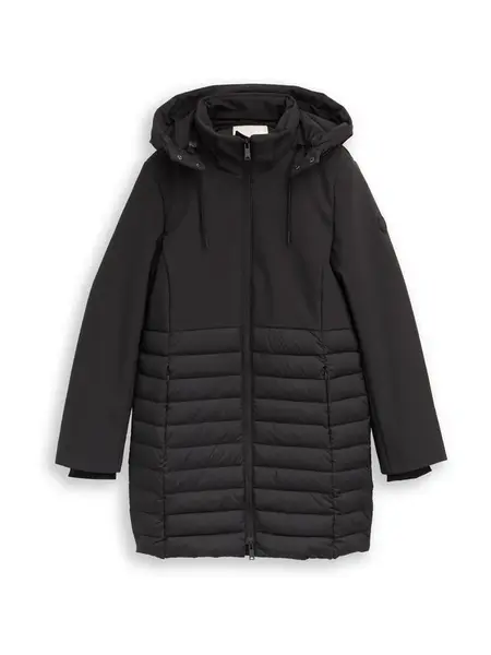 TOM TAILOR Prechodný kabát  čierna