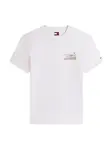 Tommy Jeans Tričko  hnedá / čierna / biela