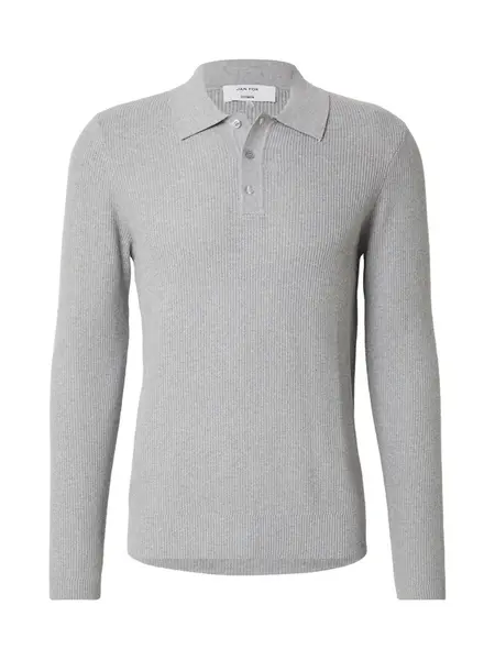 DAN FOX APPAREL Tričko 'Curt'  sivá melírovaná
